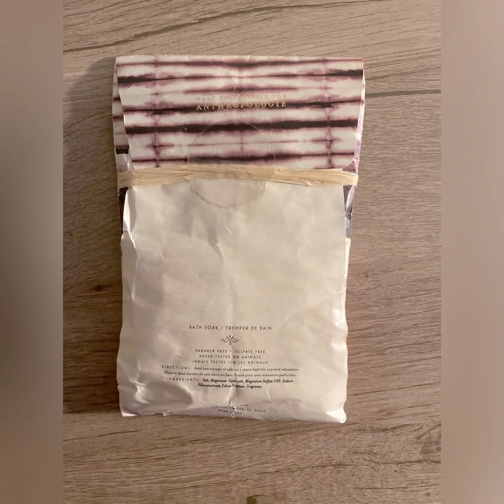 NWOT! Anthropologie x MerSea & Co Bath Salt Soak / Malibu Lemon / 5oz Pouch